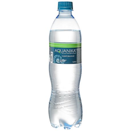 Вода Акваника питьевая артезианская высшей категории газированная 0,618л
