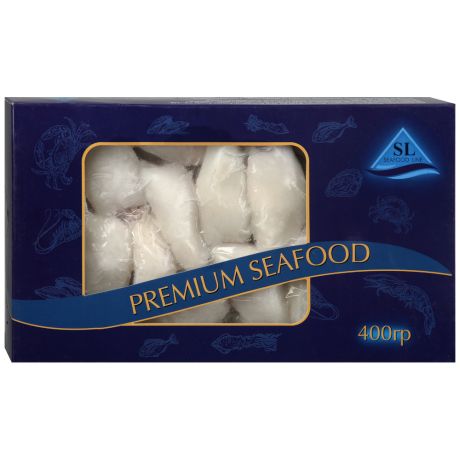 Кальмар Seafood Line целый очищенный сырой замороженный 0,4кг