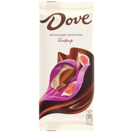 Шоколад Dove молочный инжир 90г