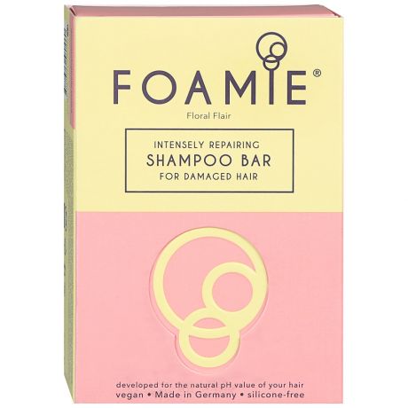 Шампунь Foamie Floral Flair твердый для поврежденных волос