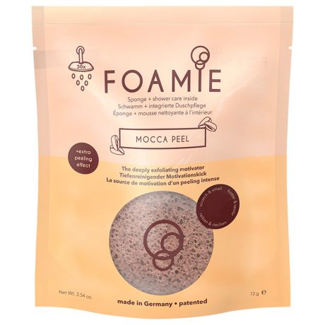 Губка Foamie для душа пенящаяся Mocca Peel