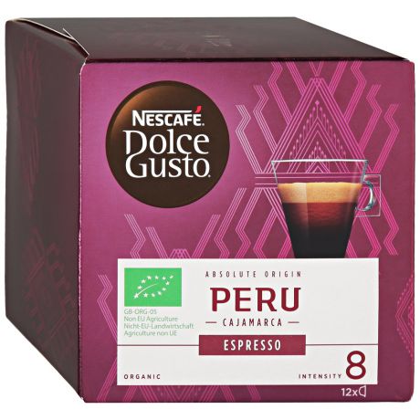 Капсулы Nescafe Dolce Gusto Espresso Peru 12 штук по 7 г