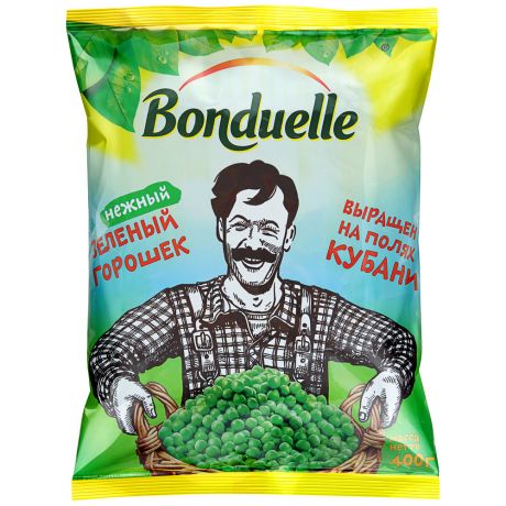 Горошек зеленый Bonduelle быстрозамороженный 400 г