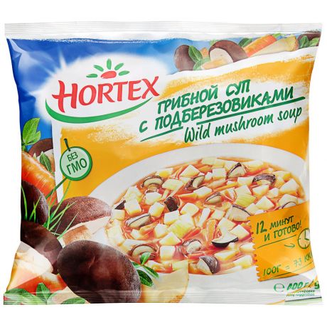 Смесь грибная Hortex Грибной суп с подберезовиками быстрозамороженная 400 г