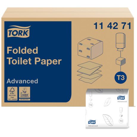 Бумага туалетная Tork Advanced T3 2-слойная 36 рулонов по 242 листа