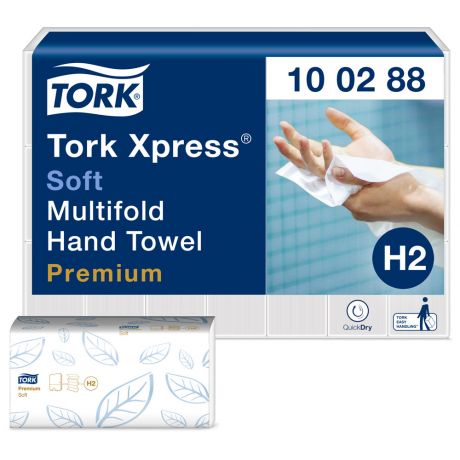 Полотенца бумажные Tork Premium 2-слойные Н2 21 рулонов