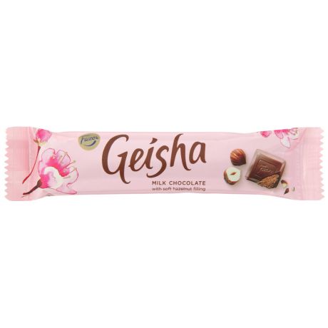 Шоколад молочный Fazer Geisha с начинкой из тертого ореха 37г