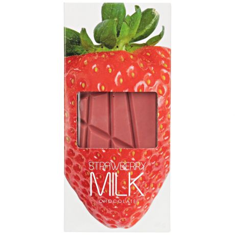 Шоколад ShokoBox Pink Strawberry с клубникой 45г