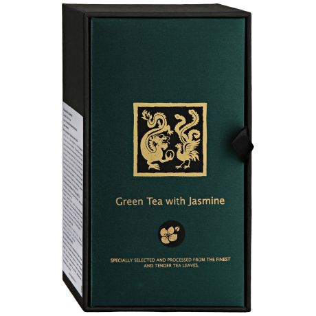 Чай ЛунФэн Дракон и Феникс Green Tea with Jasmine зеленый с жасмином 100 г