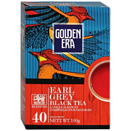 Чай Golden Era Super Pekoe и Earl Grey черный листовой с бергамотом 100 г