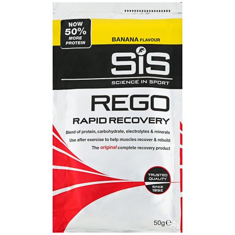 Напиток SiS восстановительный углеводно-белковый в порошке REGO Rapid Recovery вкус Банан 50г
