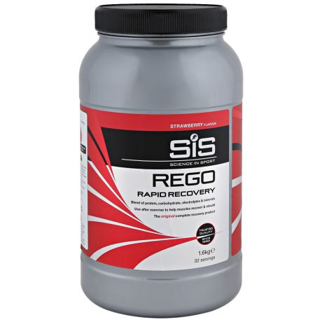 Напиток SiS восстановительный углеводно-белковый в порошке REGO Rapid Recovery вкус Клубника 1,6кг