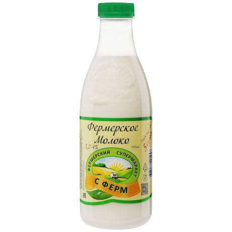 Молоко Прямо с фермы отборное 3.2-4% 930 мл
