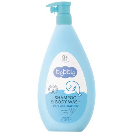 Шампунь для волос и тела детский Bebble Shampoo&Body Wash с рождения 400 мл