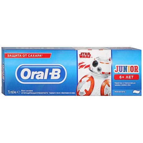 Зубная паста детская Oral-B Junior Звездные Войны с 6 лет 75 мл