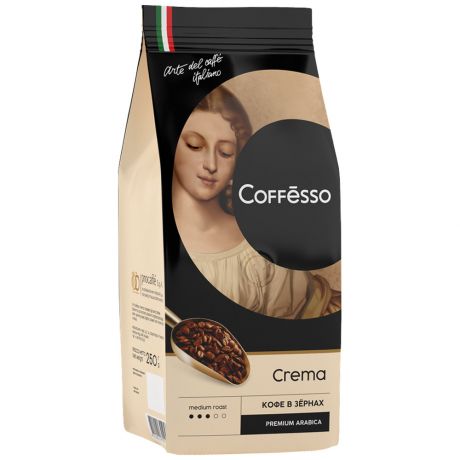 Кофе Coffesso Crema в зернах 250 г