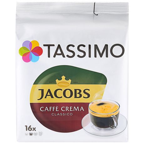 Кофе Tassimo Jacobs Caff? Crema Classico молотый 112 г