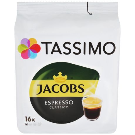 Кофе Tassimo Jacobs Espresso Classico молотый 118.4 г