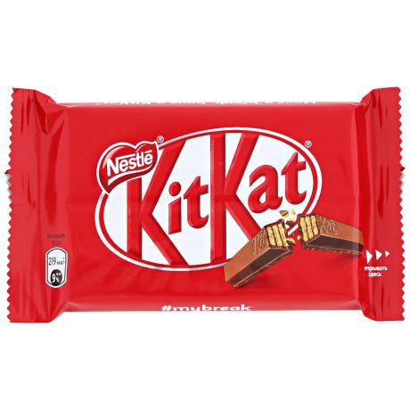 Шоколад молочный KitKat с хрустящей вафлей 41.5 г