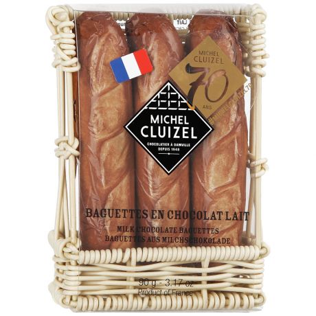Шоколад молочный Michel Cluizel в виде хлебного багета 90 г