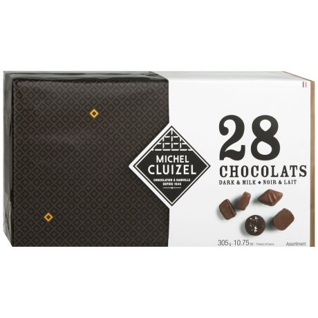 Конфеты шоколадные Michel Cluizel Ассорти изготовленных на основе темного и молочного шоколада 305 г
