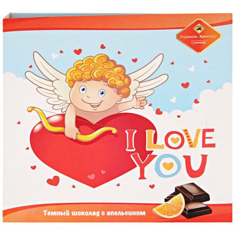 Шоколад молочный Верность Качеству Шоколадная открытка Про любовь 36 г