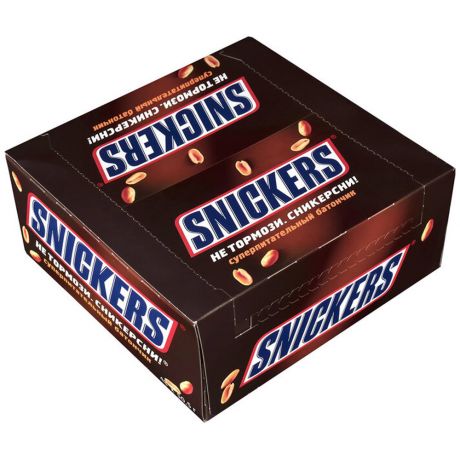 Батончик шоколадный Snickers 50.5 г (48 штук)