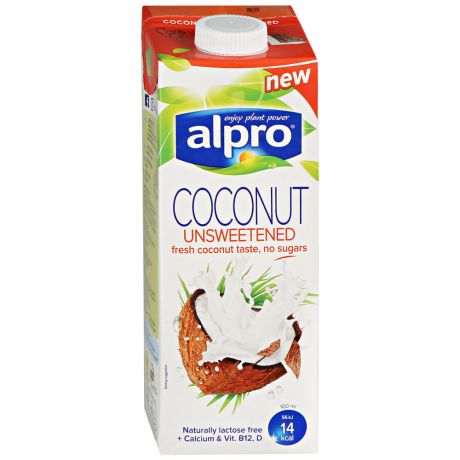 Напиток кокосовый Alpro без сахара обогащенный кальцием и витаминами 1 л