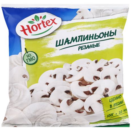 Шампиньоны Hortex резаные замороженные 400 г