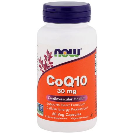 Co Q10 (Коэнзим) Now 30мг 60 капсул