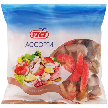 Ассорти из морепродуктов Vici сыро-мороженых 450 г