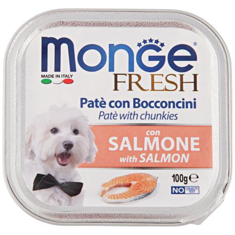 Корм влажный для собак Monge Dog Fresh лосось 100 г