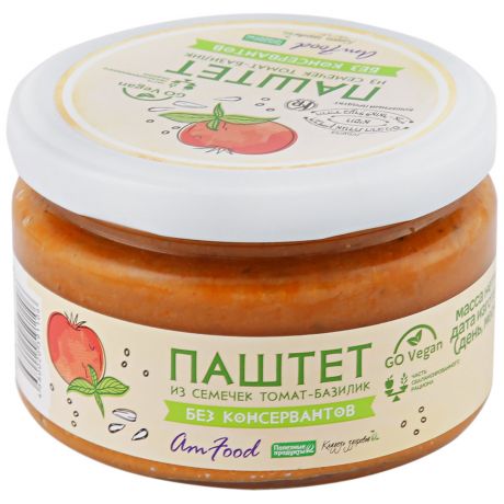 Паштет Полезные продукты из семечек томат-базилик 200 г