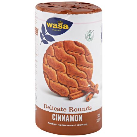 Хлебцы Wasa Delicate Rounds Cinnamon пшеничные с корицей 330 г