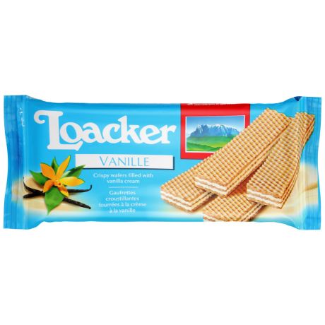 Вафли Loacker Классик ваниль 90 г