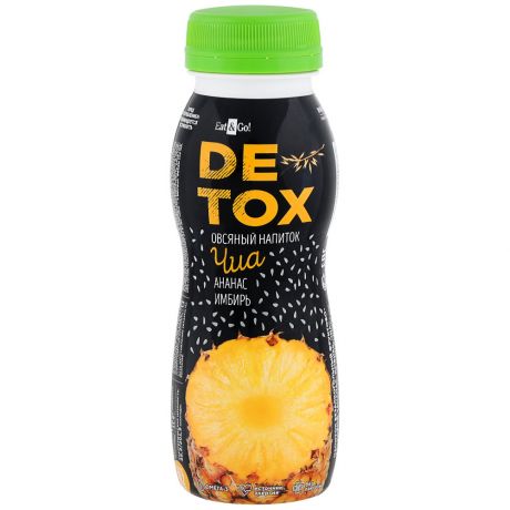 Напиток Eat&Go! фруктово-злаковый Detox ананас-имбирь-чиа 190 мл