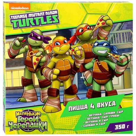 Пицца Teenage Mutant Ninja Turtles Черепашки Ниндзя 4 вкуса 350 г