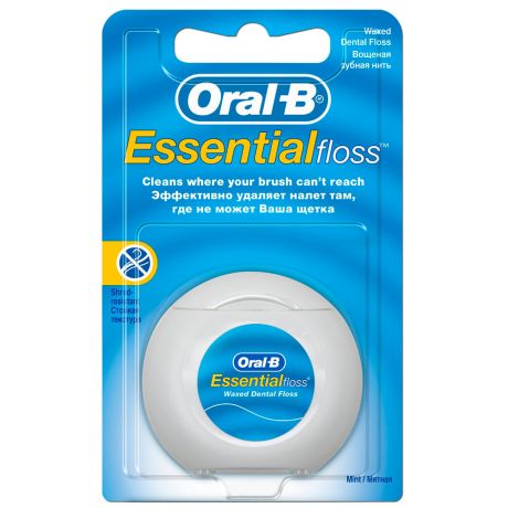 Зубная нить Oral-B Essential Floss Waxed Mint 50 м