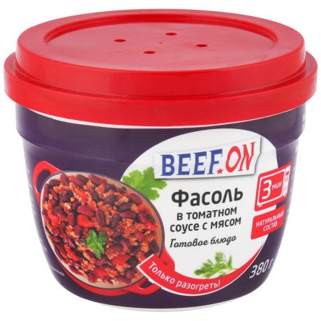 Фасоль Beef.On в томатном соусе с мясом 380 г