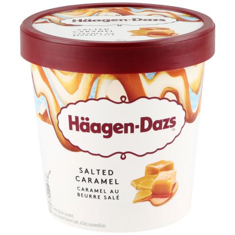 Мороженое пломбир Haagen Dazs соленая карамель 400 г