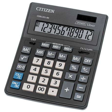 Калькулятор настольный Citizen Business Line CDB 12-разрядный черный