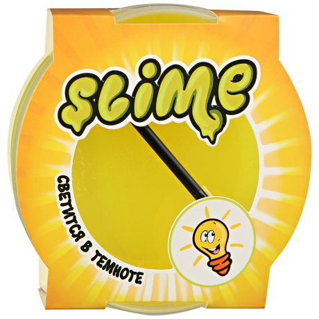 Игрушка ТМ Slime Mega светится в темноте желтый 0,3кг
