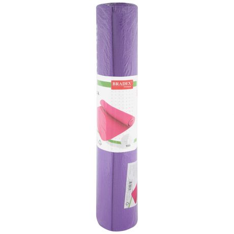 Коврик для йоги Bradex 173х61х0.3 см фиолетовый