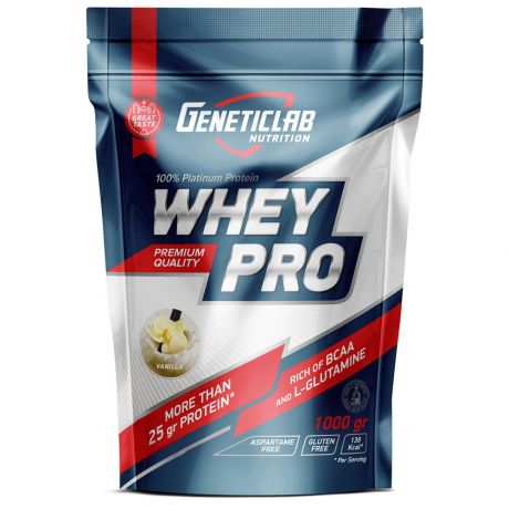 Протеин Whey Pro GeneticLab Nutrition со вкусом ванили 1 кг