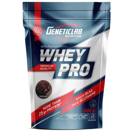 Протеин Whey Pro GeneticLab Nutrition со вкусом шоколада 1 кг