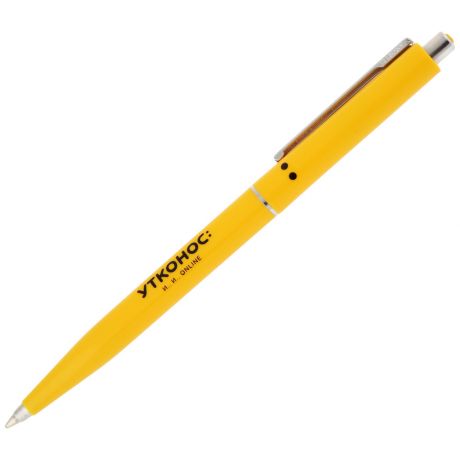 Ручка Утконос шариковая синяя с металлическим клипом