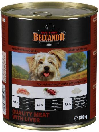 Корм для собак Belcando мясо с печенью 800г ж/б