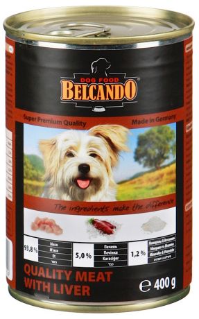 Корм для собак Belcando мясо с печенью 400г ж/б