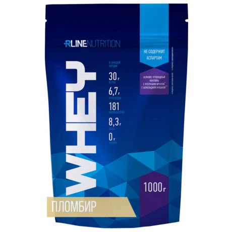 Протеиновый коктейль RLine Whey со вкусом пломбира 1 кг