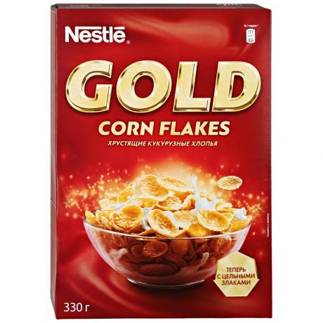 Хлопья Nestle Gold кукурузные хрустящие, 330г
